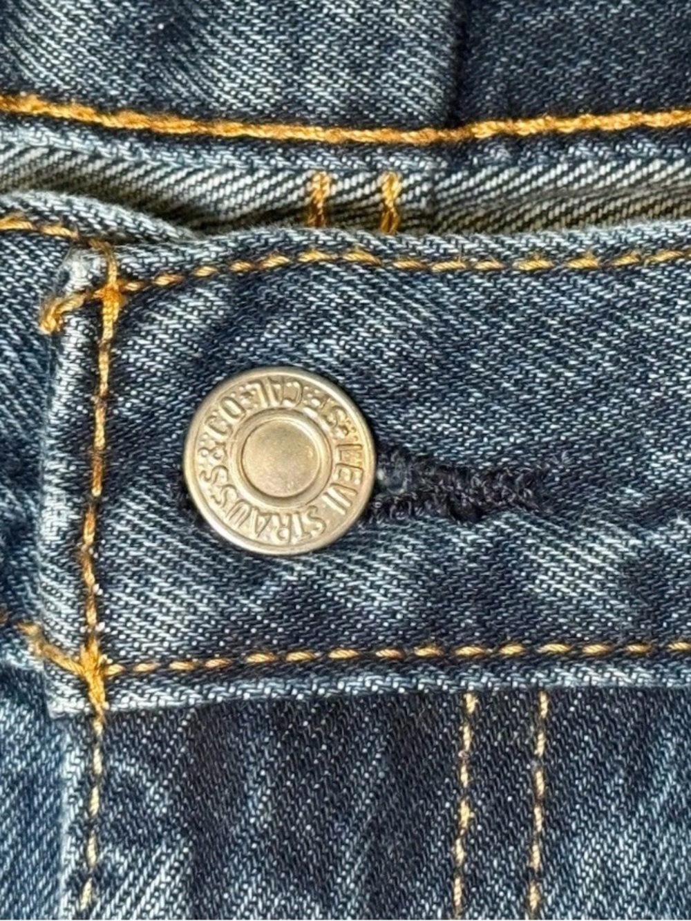 Levi's 550 Relaxed Fit Tapered Leg Jeans Mens Dark Wash Blue 38X32 Msrs 37x31 - Picture 5 of 12